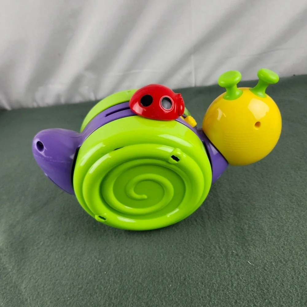 Fisher-Price Go Baby‎ Go! 1-2-3 Musical Rocking Crawl-Along Snail Mirror VIDEO